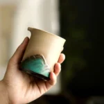 220ml mountain relief ceramic gong dao bei tea pitcher product main view