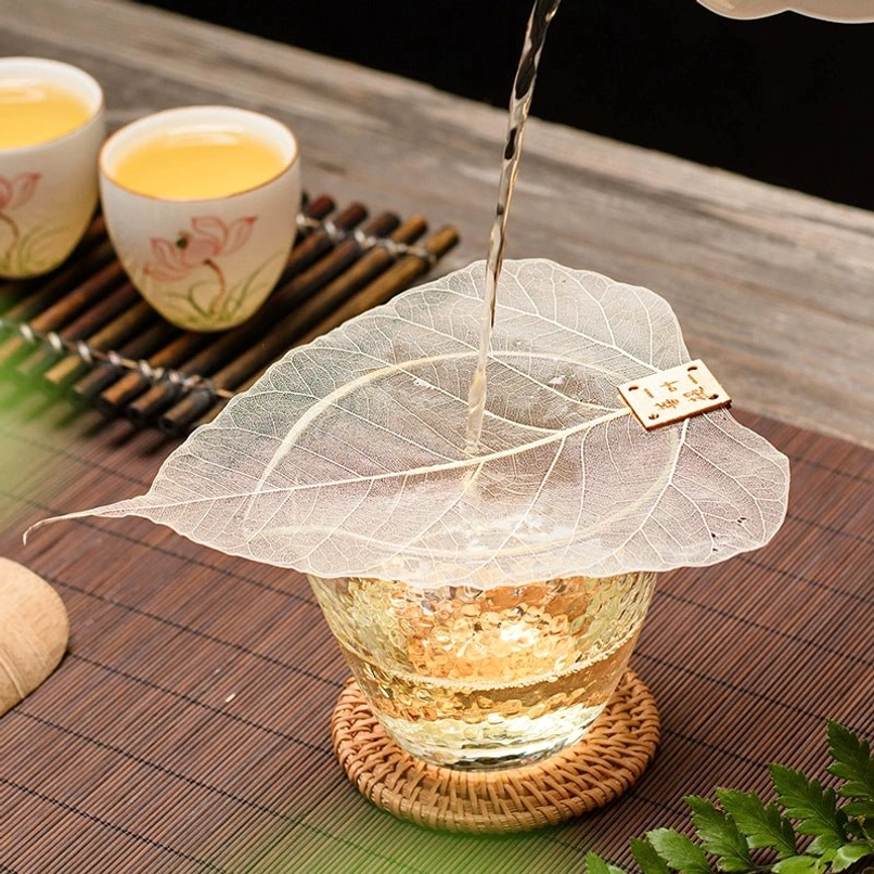natural bodhi leaf loose leaf tea strainer main product view