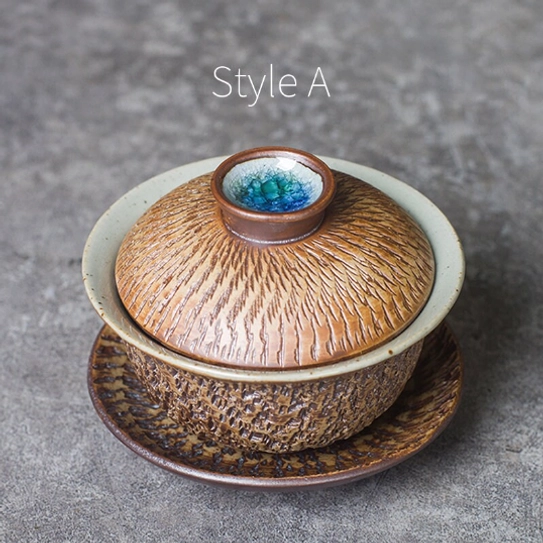 style a 65ml handmade mini gaiwan tea set