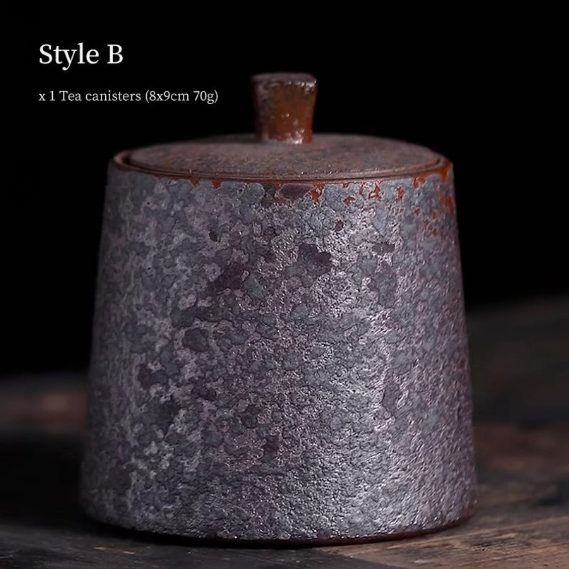 style b straight waisted vintage chinese tea container