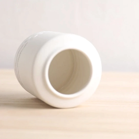 three color ceramic tea jars display for loose leaf tea storage