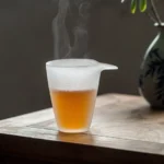 200ml vintage frosted glass gong dao bei tea pitcher main view