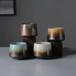 vintage gradient ceramic tea cup full view 210ml