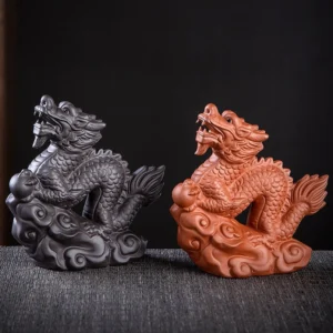 handcrafted yixing zisha purple clay dragon tea pet for gongfu tea table